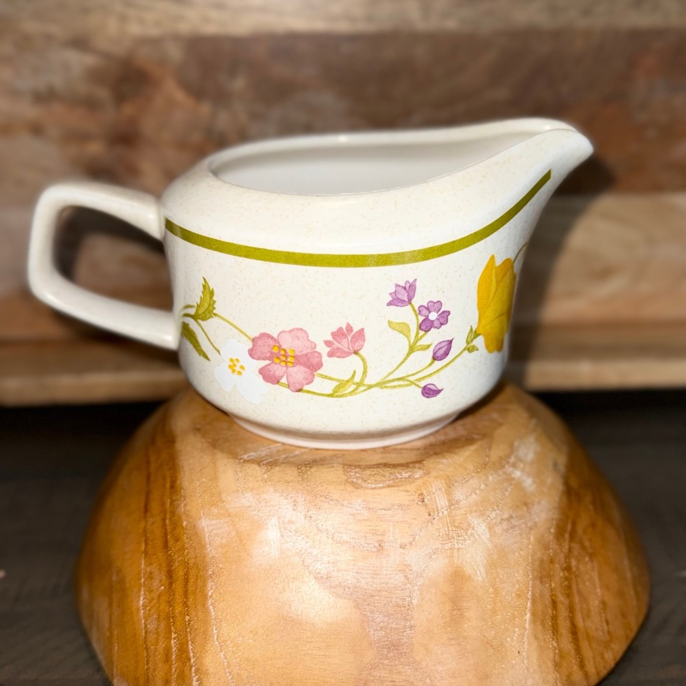 Lenox Temperware Summer Wind Creamer Pitcher Floral Microwave Safe Vintage